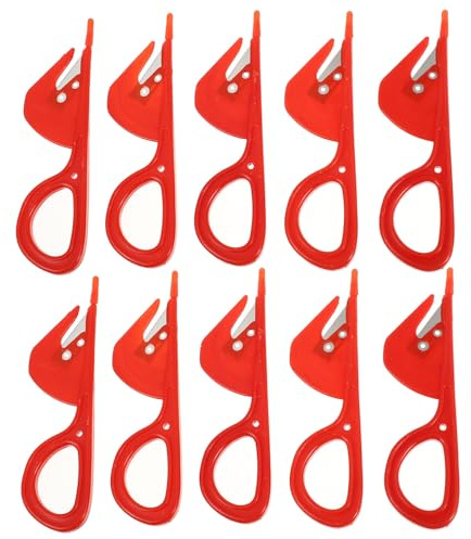 ULTECHNOVO 20 Cuchillos para Abrir Intestinos de Aves de Corral, Acero y Abs, Tamaño Pequeño, Herramienta Práctica para Limpieza Intestinal en Cocina, Paquete de 20 Unidades, Color