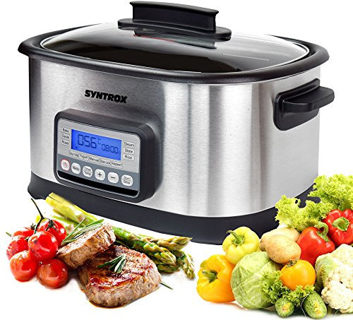 Syntrox Germany 16 in 1 Sous Vide elettrico, Multi elettrico, niedrigtemper ATU rgarer, cottura sottovuoto, Slow Cooker langsa mgarer, slow-cooker la classe Premium