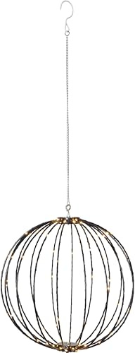 Star Trading 860-96 LED-3D-Kugel Mounty schwarz, ca. 40x40 cm, Kunststoff,126 warmwhite LED, 8 Funktionen,outdoor, Trafo, faltbar, Vierfarb-Karton
