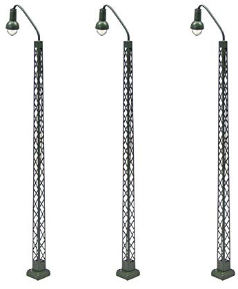 3 STK. Spur TT Gartenlampen, Bahnbetriebswerk Leuchte Laterne Einfach Filigrane Bauform LQS39-3-EU