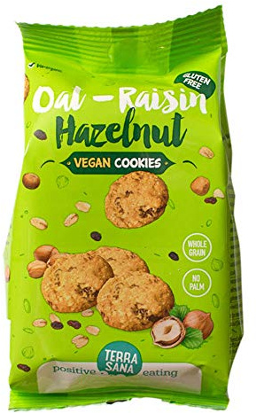 TERRASANA Galletas con Avena, Pasas y Avellanas Sin Gluten 150 g