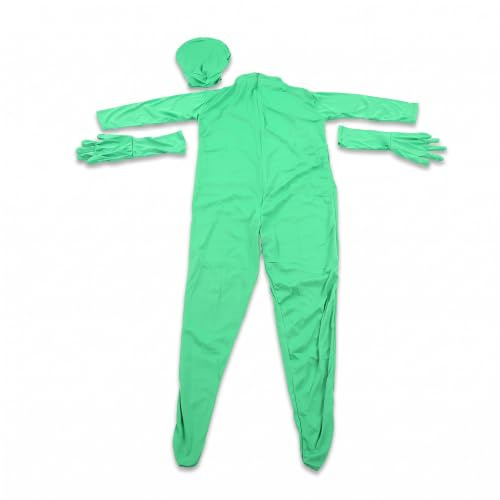 Zunate Body de Pantalla Verde Chromakey Body Suit Diseño Dividido de Cuerpo Completo para Fotografía Película Video Efecto de Foto, Apto para 160 Cm a 180 Cm de Altura(160cm)