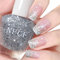 Glitter Nail Polish - Flash Shinny Silver Varnish - Quick Drying & Long Lasting - No Need Baking & Easy to Apply for Women (Glitter Sliver)