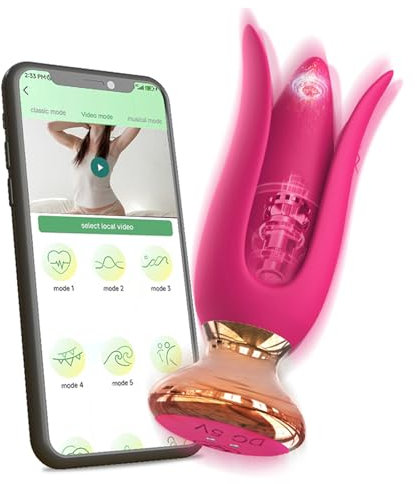 PQKuss APP Bluetooth Fernbedienung Anal Vibrator mit 10 Vibrationsmodi Vibration Analplug Vibratoren Butt Plug Stimulator Prostata Massagegerät Anus Dildo Sexspielzeug für Frauen Männer und Paare