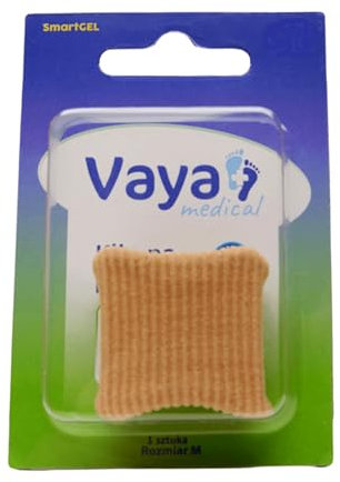 Vaya Medical Zehentrenner Hallux Valgus Korrektur Zehenstrecker Mit Befestigungsband Medizinisches Polymergel SmartGel 1 Stück Größe M