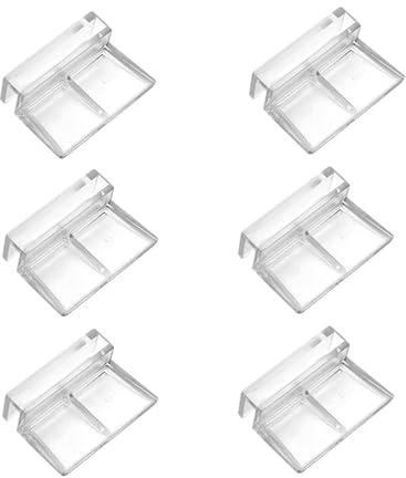 NIYATA Clips für Aquariumdeckel, 6 mm, Halterung für Aquarium, Clips aus Glas, für Aquarien