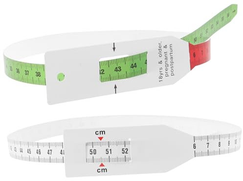 HOODANCOS Maßband 2 Stück Für Kopf Und Armumfang Flexibles Kunststoff Messband 70cm Weiß 56cm Bunt Tragbar Und Präzise Für Babys Und Haushalt
