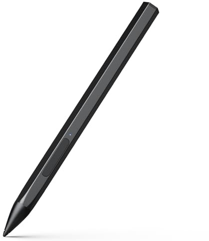 Stylus Pen for HP Envy X360 Pavilion X360 Specter X360 Spectre X2 Envy X2 Rechargeable MPP 2.0 Tilt Active Pen with 4096 Pressure Sensitivity, Palm Rejection, Hexagonal Pen Body Design, Black