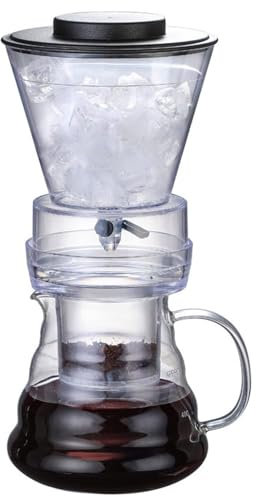 Torre de goteo Cold Brew， Cafetera de vidrio desmontable con gotero ajustable, cafetera de café frío de gran capacidad de 500 ml, tecnología de goteo lento, cafetera de vidrio con percoladores
