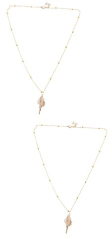 SAFIGLE 2St Muschel Halskette Muschelkette Männer Halskette schmuck n damen für Männer damen boho Strand Strand-Muschel- Hülse