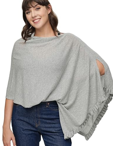 ChouChouter Breathable Nursing Cover for Breastfeeding Essentials, Privacy Breastfeeding Cover for Women, Multi-Use as a Stroller cover, Scarf, Pumping Cover