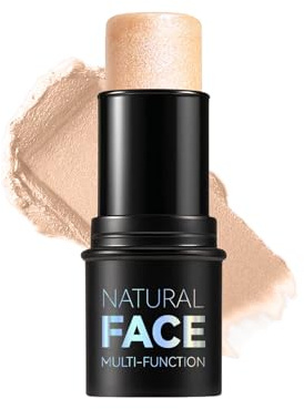 Contour Stick mit Highlighter, Bronzer und Blush Shades, ein nicht fettender, wasserfester Contour Stick, der das Gesicht mühelos mit einer leichten Berührung konturiert (#8, 1 Stück)