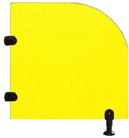 Bodenmontierte Urinal-Schallwand, Trennwand für Öffentliche Toiletten, Urinal-Trennwand Aus Holz, Toilettentrennwand, Geeignet für Schulen und Einkaufszentren(Yellow,90 * 40cm/35.4 * 15.7in)