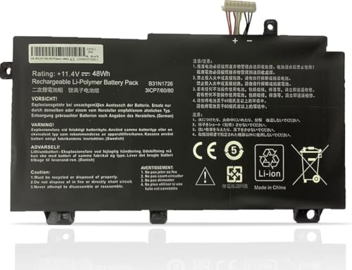 FlyZythrol 48Wh B31N1726 battery Compatible with ASUS TUF Gaming A15 FA506 | FX504 FX505DT fx505d FX505DY fx504g fx504gd FX505GD FX505GT series battery B31N1726-1 B31BNEH 11.4V