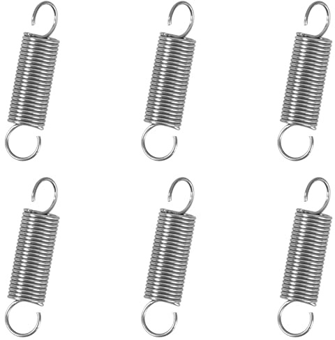 GUNGY Zugfedern mit Haken Edelstahl Zugfeder Spannfeder 20mm Außendurchmesser 5mm Drahtdurchmesser 0,5 mm Hakenwinkel 90 Grad Maximale Zugkraft 0,4kg 0,5x5x20mm 20 Stück
