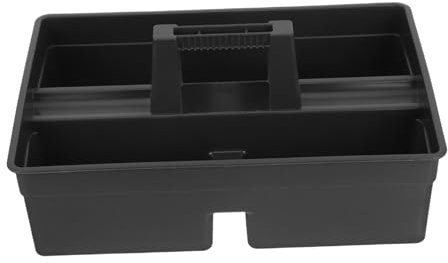3 Portable Cleaning Basket Tote Bags Tool Case Cleaning Carts Cleaning Tools Cleaning Bucket Tools for Tote Divider Trays Shower Basket Large Cleaning Caddy Abs Black