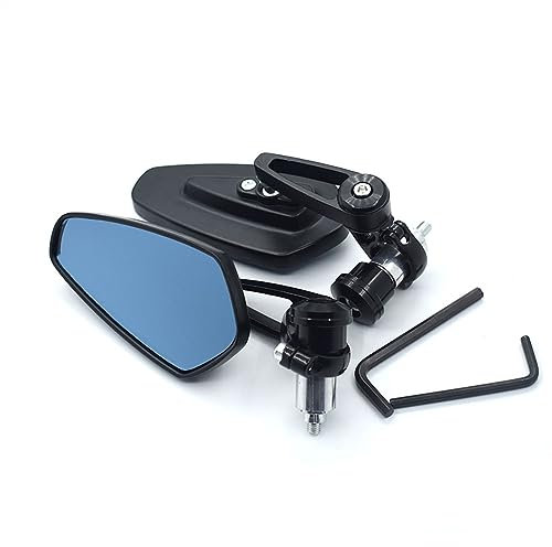 Lenkerendenspiegel Für Y&AMAHA Für MT-07 Für MT-09 Für R1 Für R6 Für R15 Für R25 Universal 7/8 22mm Motorrad Lenker Rückspiegel(A)