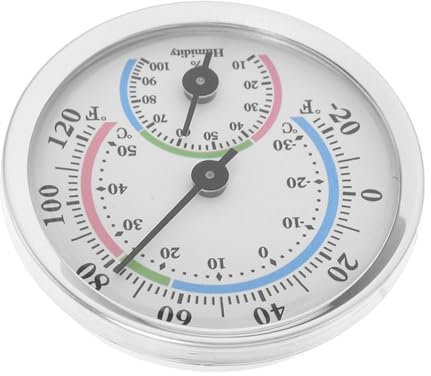 Yardenfun Mini Termómetro Higrómetro Medidor Portátil De Humedad y Temperatura Para Jardín Sauna y