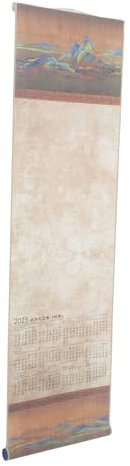 WEKAMOS Jahr Wandkalender Aus Chinesischem Kalligraphie-papier Leeres Rollenformat Für Persönliche Kunstwerke Für Home Und Bürodekoration Traditionelles Design