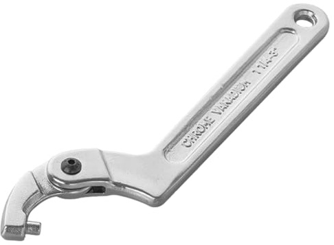 Jiqoe Adjustable Wrench Hook C Type Spanner Tool Nut Bolts Hand Tool 19-51mm/32-76mm/51-121mm/115m-170mm Auto Tool Supplies