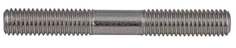 WUUKEPSG Varilla Roscada de Doble Extremo M3-M16 Métrica de Acero Inoxidable 304. 1 Pieza de Perno Prisionero sin Cabeza. Varilla Roscada de Doble Cabeza./M12/110Mm