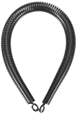 sourcing map Curvatubi a molla in PVC, diametro esterno 16,3 mm, lunghezza 380 mm, molla piegatubi per dispositivi di piegatura tubi in energia idroelettrica domestica, nero