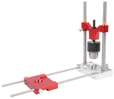 Yosoo Health Gear Portable Drillling Guide Aluminium Alloy Adjustable Multi Angle Drill Attachment DrillMate Precisie Drilling Jig Press Stand for Angled or Straight Holes, Attachment, Woodworking