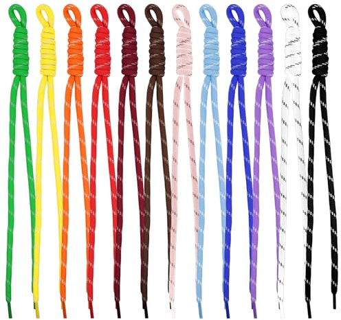 12 x paracord nyckelringar för handväska 12 färger flätade rep nyckelringar lätta hängen för kvinnor handväskor mode ryggsäck gym väska tillbehör presentidéer