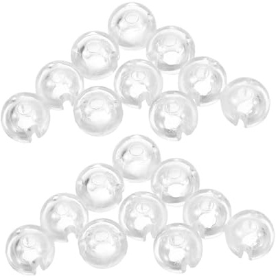 TOBBOMEY 25 Piezas Topes Cadena Persianas Verticales Transparentes Fijadores Cuentas para Estores Accesorios Repuesto para Cortinas Diseño y Ligero Fácil Longitud