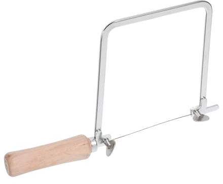 Yardenfun Seghetto U Manuale Mini per Falegnameria e Gioielli Taglio Finitura Fine per Tagli Precisi su Legno Metallo e Plastica Telaio Robusto in Legno e Acciaio Inossidabile Strumento