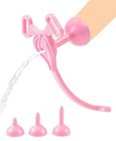 Crysore Chastity Cage Inversée Cage de Chasteté pour Pénis avec 3 Supports D'urinoir Différents Sex Toýs Homme Cage Chastetée Rose avec Ceinture et 6 Cathéters pour Bondage le Pénis (A)