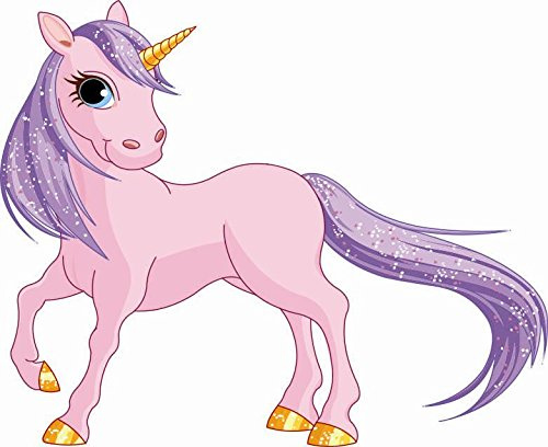 U24 Aufkleber Einhorn Motiv Nr. 8 Autoaufkleber 22 x 18 cm Sticker
