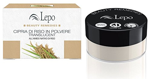 LEPO Polvere di riso in polvere traslucida fissaggio trucco trucco viso