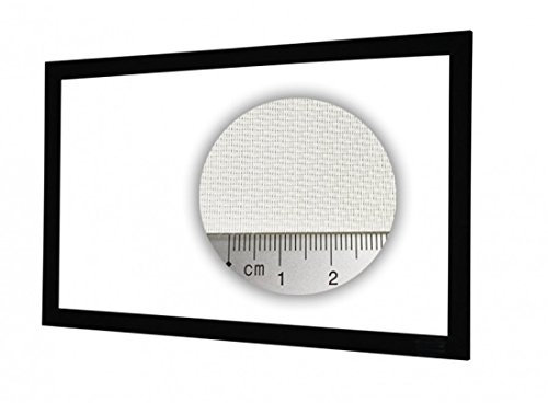 HiViLux Rahmen Leinwand akustisch transparent Weiss Tuch: HiViWhite Cinema 4K SD Akustik Gain=1,1 (16:9 Bild:332x187cm 150 Diagonal)