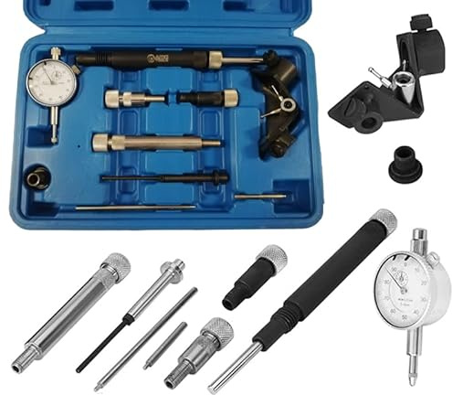 AMD TOOLS 10tlg Dieselpumpe Motor Einstellwerkzeug Einspritzpumpe Messuhr für BMW für Audi für VW