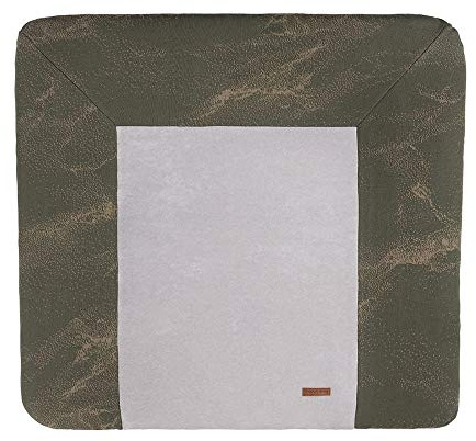 Baby's Only - Wickelauflagenbezug Marble - Khaki/Olive - 75x85 cm | Baby Wickelauflagenbezug - Bezug für Wickelauflage - Wickelkissenbezug - Bezug für Wickelunterlage - Bei 60 Grad waschbar