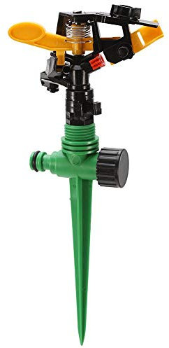 Rociador de Agua Giratorio de 360 ​​° Riego de jardín Riego de césped Aspersores Circulares para jardín para jardín de riego automático para Exteriores al Aire Libre