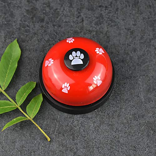 TopHomer - Campanello per animali domestici per cani di piccola taglia, WC per addestramento e comunicazione, colore: rosso