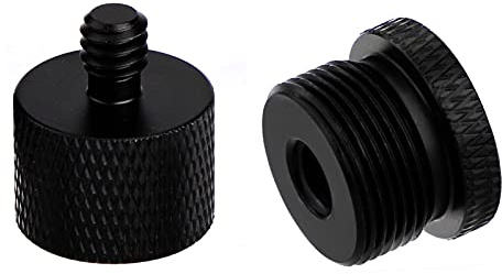 SAVITA 2PCS Mic Stand Adapter 1/4 auf 5/8 Adapter, Stativschraube Adapter, für Camera Monitor Mikrofonständer