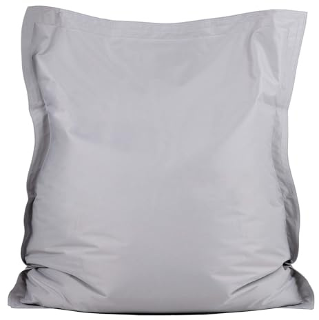 Bean Bag Bazaar Large Outdoor Kids Bean Bag with Filling Included, Grey