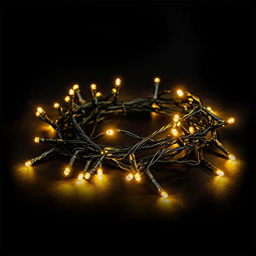 EMOS Guirlande lumineuse LED type Classic chaud, longueur 4 m, 40 LED, 230 V avec prise, avec fonction de minuterie, pour un usage intérieur et extérieur, protection IP44, couleur: blanc chaud