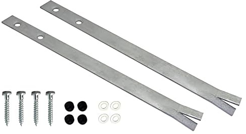 Gartenwelt Riegelsberger Bodenanker zum Einbetonieren 40 cm – 2 Stück Erdanker aus feuerverzinktem Stahl inkl. Schrauben, für Schaukel & Spielturm