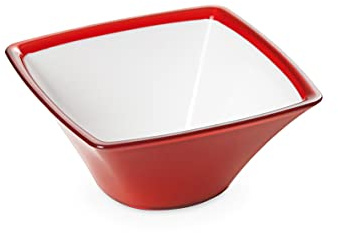 Omada Design Cuenco pequeño de 0,5 L, acrílico irrompible, lavable en lavavajillas, fabricado en Italia, línea Square