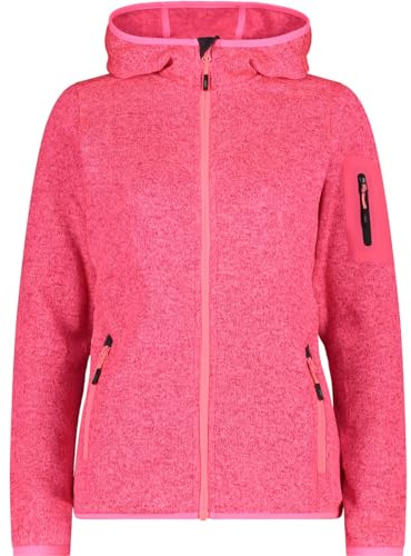 CMP - Giacca Donna Cappuccio Fisso, Gloss-Antracite, L
