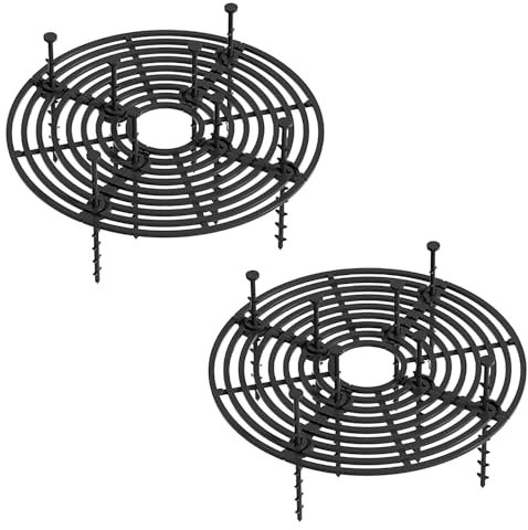 ZEACCT 2 Pack Cuttable Plant Pot Soil Guards, Durable Flower Pot Cover Protectors for Cats Digging Stopper, Reusable Plant Grid Covers for Indoor and Outdoor Pots, Ideal for Garden and Home Use