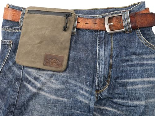 diodrio Anti Pickpocket Belt Wallet for Men YKK Zipper, Money Belt Pouch