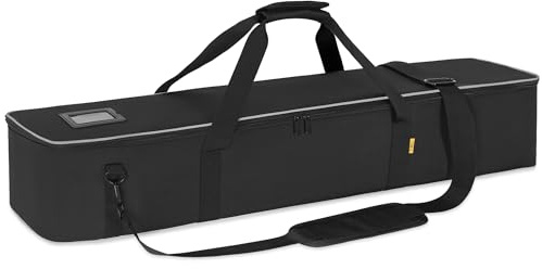 ITHWIU Multifunktionell stativväska slitstark stativ bärväska med handtag för ljus, högtalare, kameror, boms, mikrofonstativ, svart, Svart, 36.5 X 7 X 7 Inch, Praktiskt, modernt