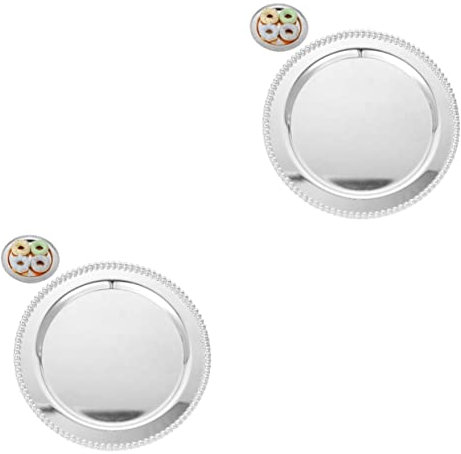 SHERCHPRY 2pcs Fruit Dish Serving Plate Hotel Tableware Snack Holder European Style Candy Plate for Party