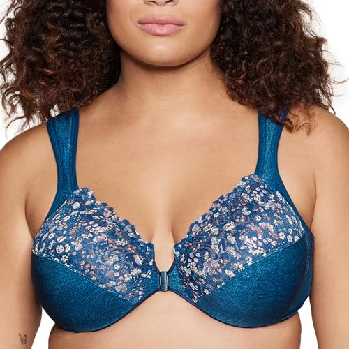Glamorise Wonderwire #1245 Damen-Bügel BH in Übergröße mit Vorderverschluss
