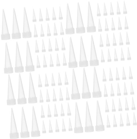 NUOBESTY 400stücke Caulk Tips Für Präzises Verkleben Hochwertige Caulking Nozzles Für Vielseitige Anwendungen Für Heimwerker Und Professionelle Projekte Transparent Und Flexibel